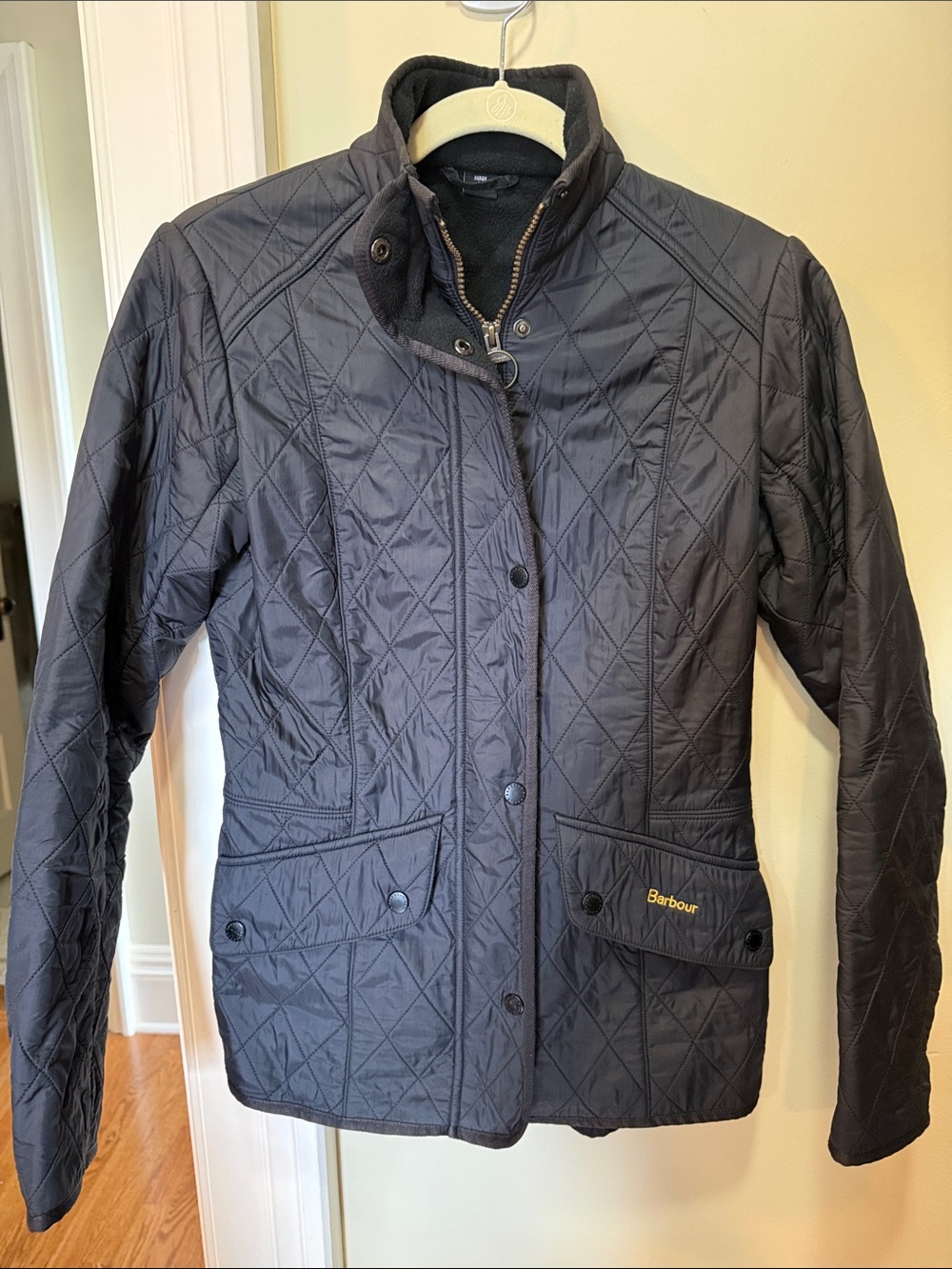 Barbour Quilted Utility Jacket in Black